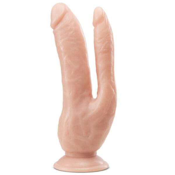 Dr. Skin Dual Penetrating Dildo with Suction Cup 8 Inch - image number 1