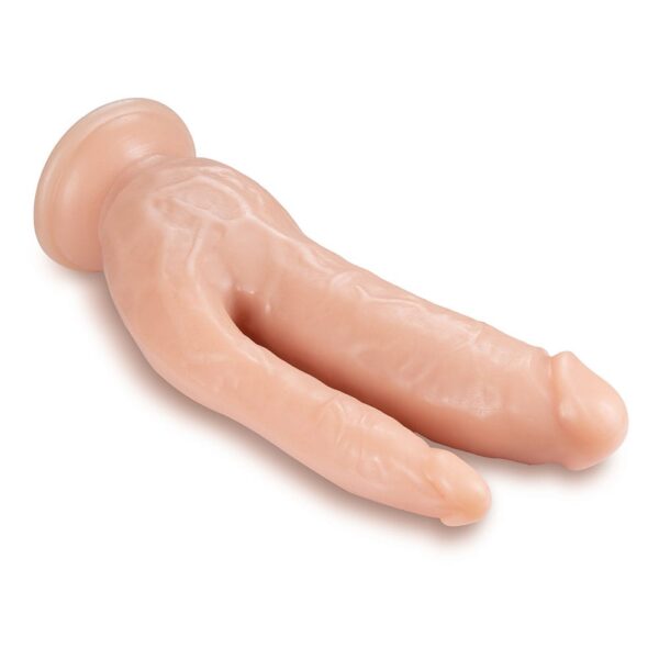 Dr. Skin Dual Penetrating Dildo with Suction Cup 8 Inch - image number 3