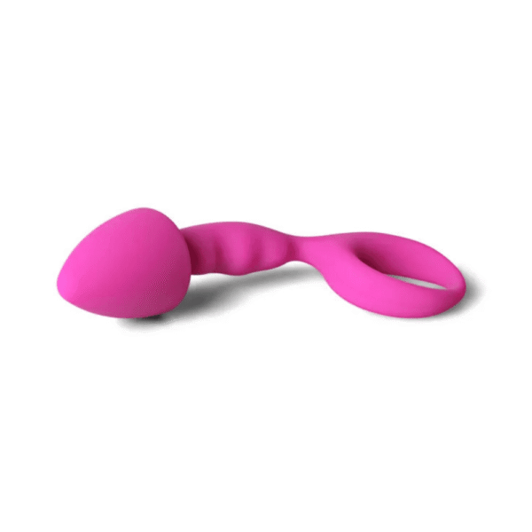 Curved Comfort Silicone Butt Plug with Retrieval Ring - image number 2