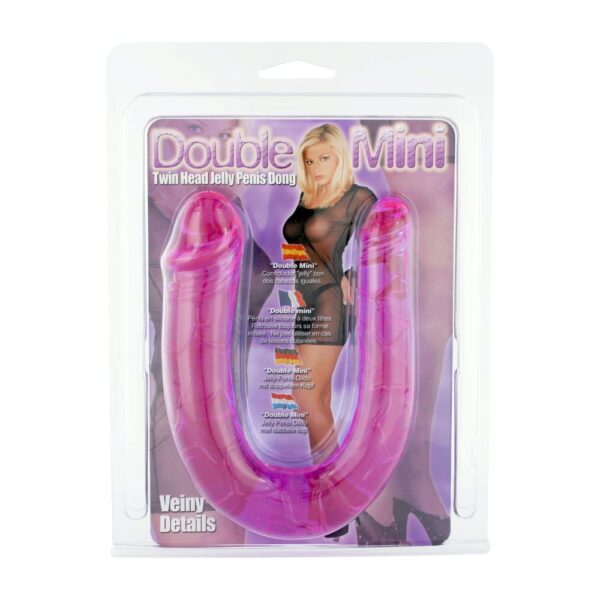 Seven Creations Double Mini Twin Head Jelly Penis Dildo - image number 2