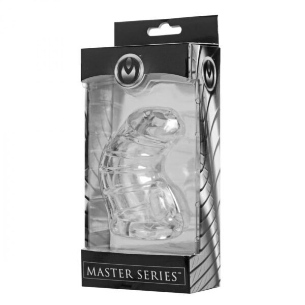 Master Series Soft Body Clear Male Chastity Cage - image number 4