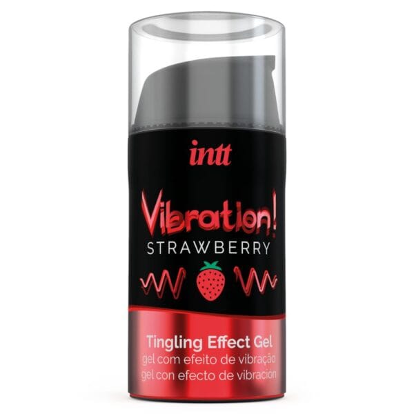 Liquid Vibration Tingling Pulsing Warming Effect Strawberry Flavoured Gel - image number 2