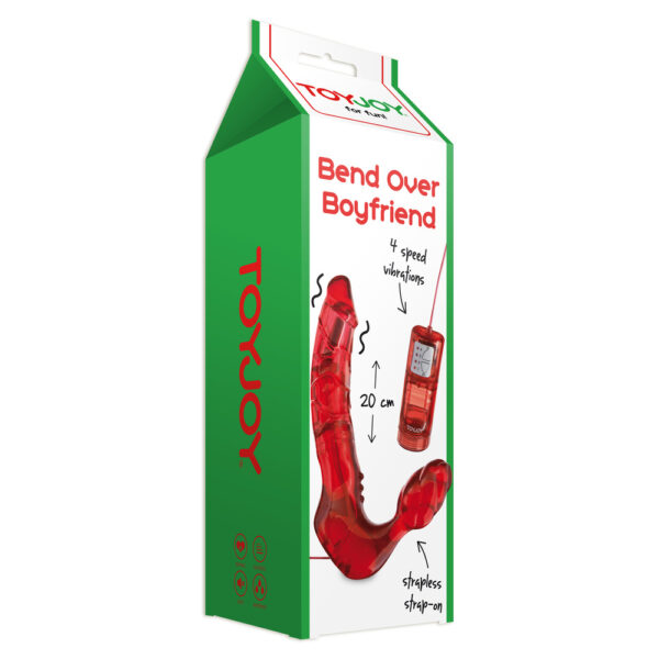 ToyJoy Bend Over Boyfriend Vibrating Strapless Strap-On Dildo - image number 2