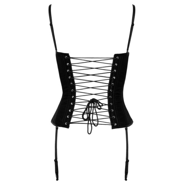 Cottelli Collection Party Black Satin Corset - image number 4
