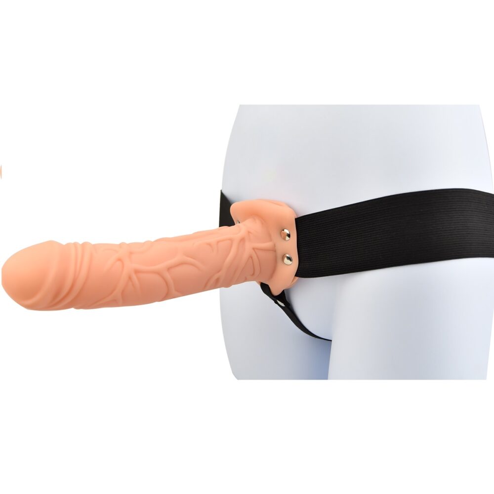 Loving Joy Realistic Unisex Hollow Strap-On 8 Inch - image number 1