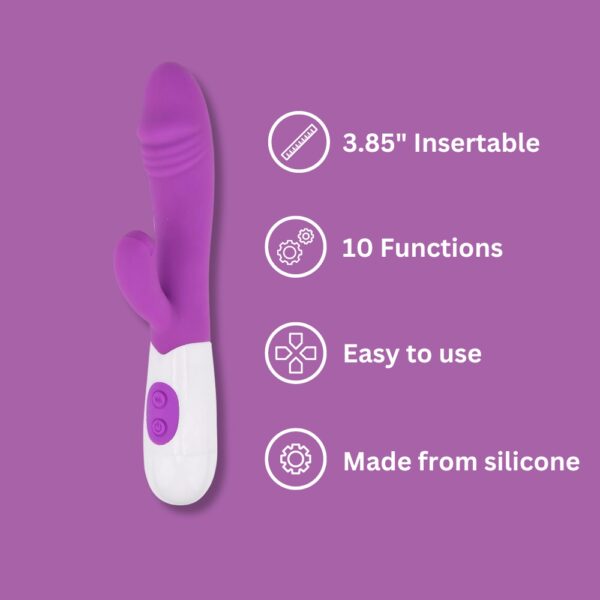 Jessica Rabbit 10 Function Semi-Realistic Slim Rabbit Vibrator - image number 3