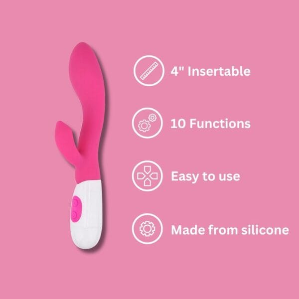 Jessica Rabbit 10 Function G-Spot Rabbit Vibrator - image number 3