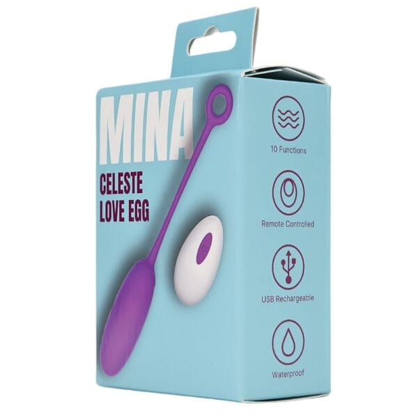 Mina Celeste Remote Control Rechargeable Love Egg Vibrator - image number 4