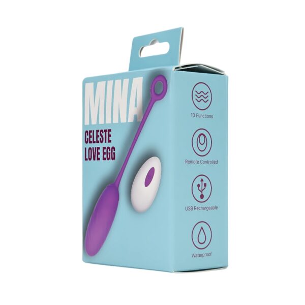 Mina Celeste Remote Control Rechargeable Love Egg Vibrator - image number 4