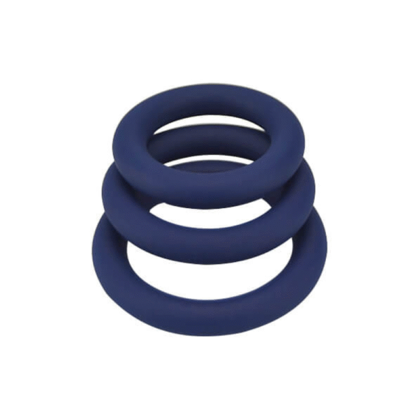 Loving Joy Thick Silicone Cock Ring Set (3 Pack) - image number 2