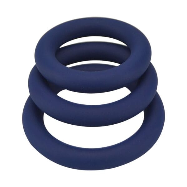 Loving Joy Thick Silicone Cock Ring Set (3 Pack) - image number 2