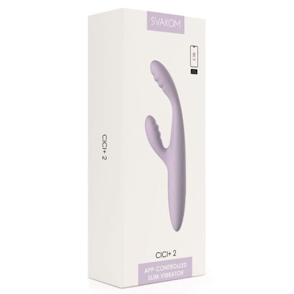 Svakom Cici Plus 2 App Controlled Slim Rabbit Vibrator - image number 6