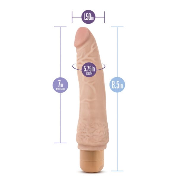 Dr. Skin Cock Vibe Soft Realistic Feel Dildo Vibrator 8.5 Inch - image number 4