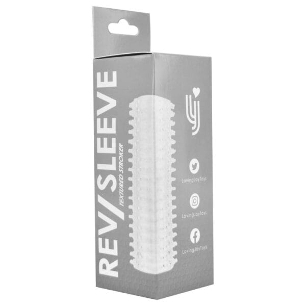 Rev-Sleeves Clear Textured Male Stroker - image number 3