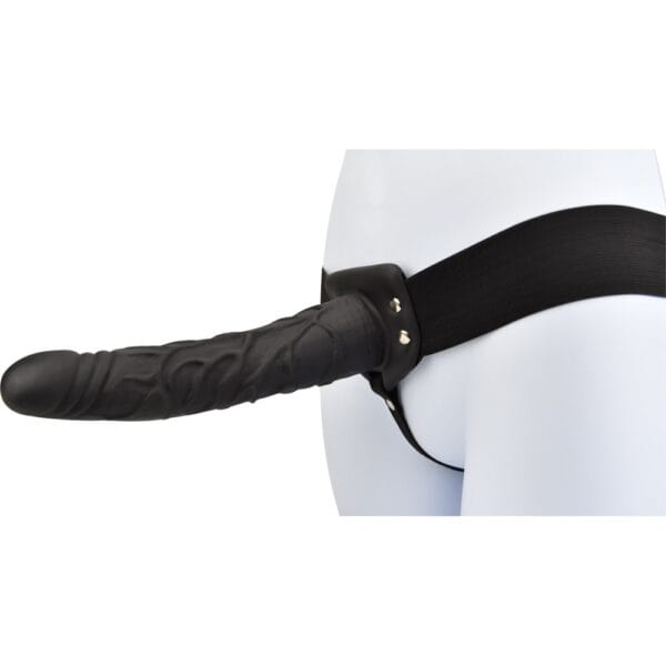 Loving Joy 9 Inch Hollow Strap-On Black – image number 1