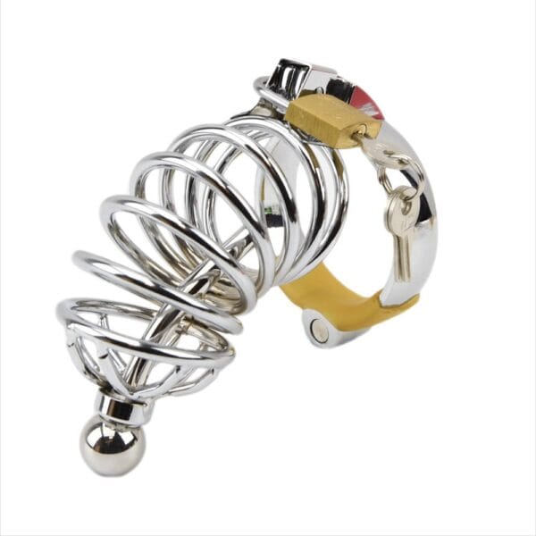 Impound Corkscrew Male Chastity Device With Penis Plug – image number 1