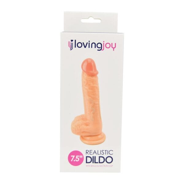 Loving Joy Realistic Suction Cup Dildo with Balls 7.5 Inch – image number 4