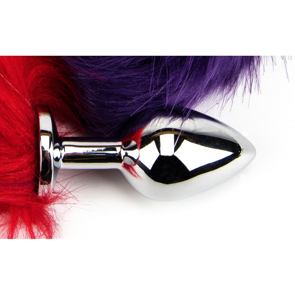 Furry Fantasy Rainbow Tail Butt Plug – image number 3