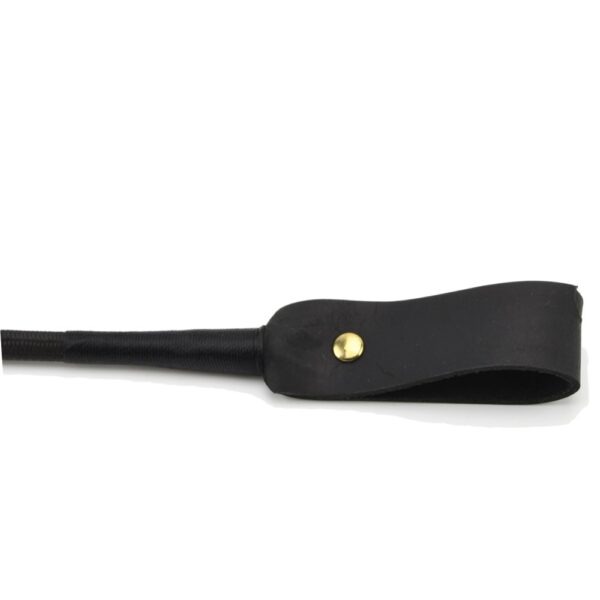 Bound Noir Nubuck Leather Riding Crop – image number 2