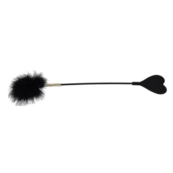 Bound to Please Silicone Heart Shaped Crop with Feather Tickler – image number 1
