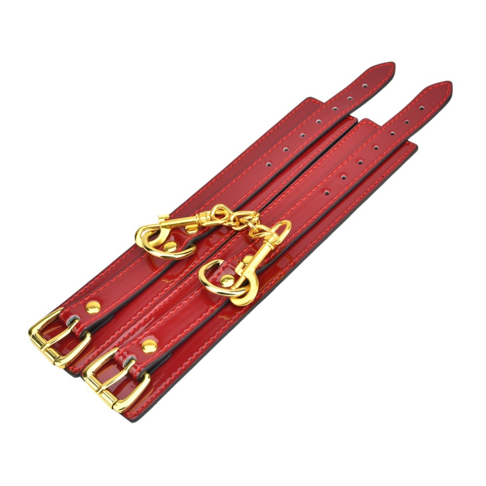Bound to Please Red Wrist Cuffs – image number 1