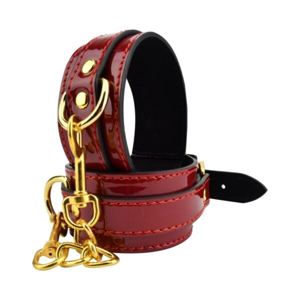 Bound to Please Red Ankle Cuffs – image number 2