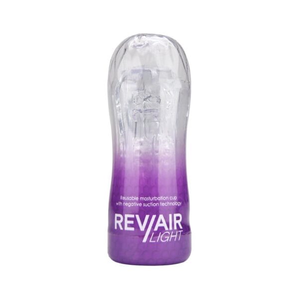 Rev-Air Light Clear Reusable Male Masturbation Cup – image number 1