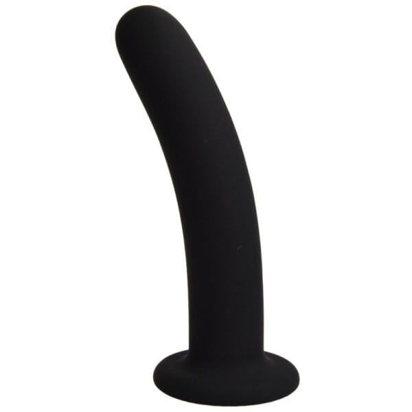 Loving Joy Slimline Curved Silicone Suction Cup Dildo 5 Inch – image number 1
