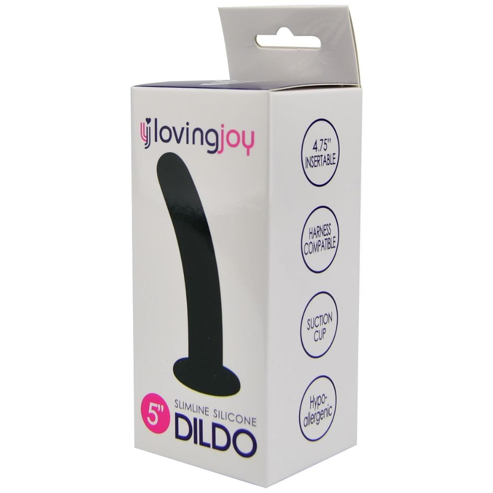 Loving Joy Slimline Curved Silicone Suction Cup Dildo 5 Inch – image number 2