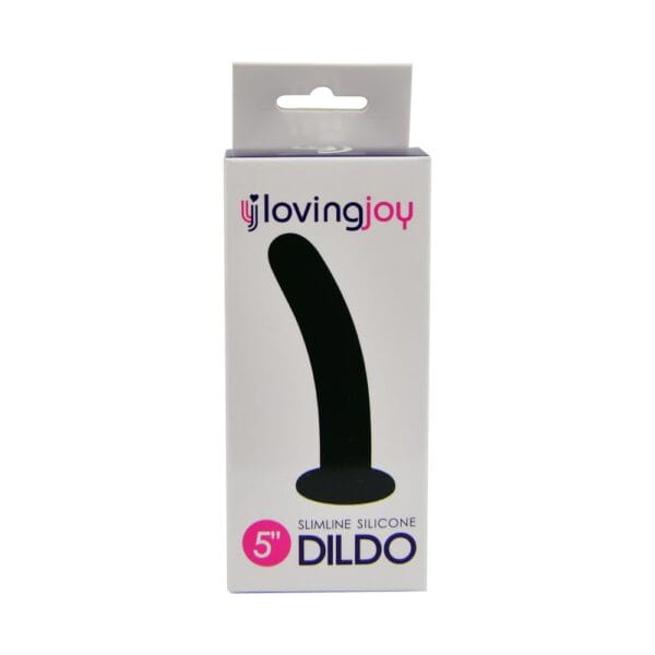 Loving Joy Slimline Silicone Suction Cup Dildo 5 Inch – image number 2