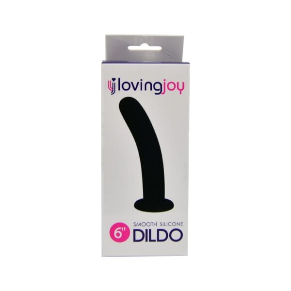 Loving Joy Smooth Curved Suction Cup Dildo 6 Inch – image number 2