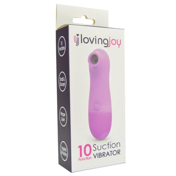 Loving Joy 10 Function Quiet Pink Clitoral Suction Vibrator – image number 4