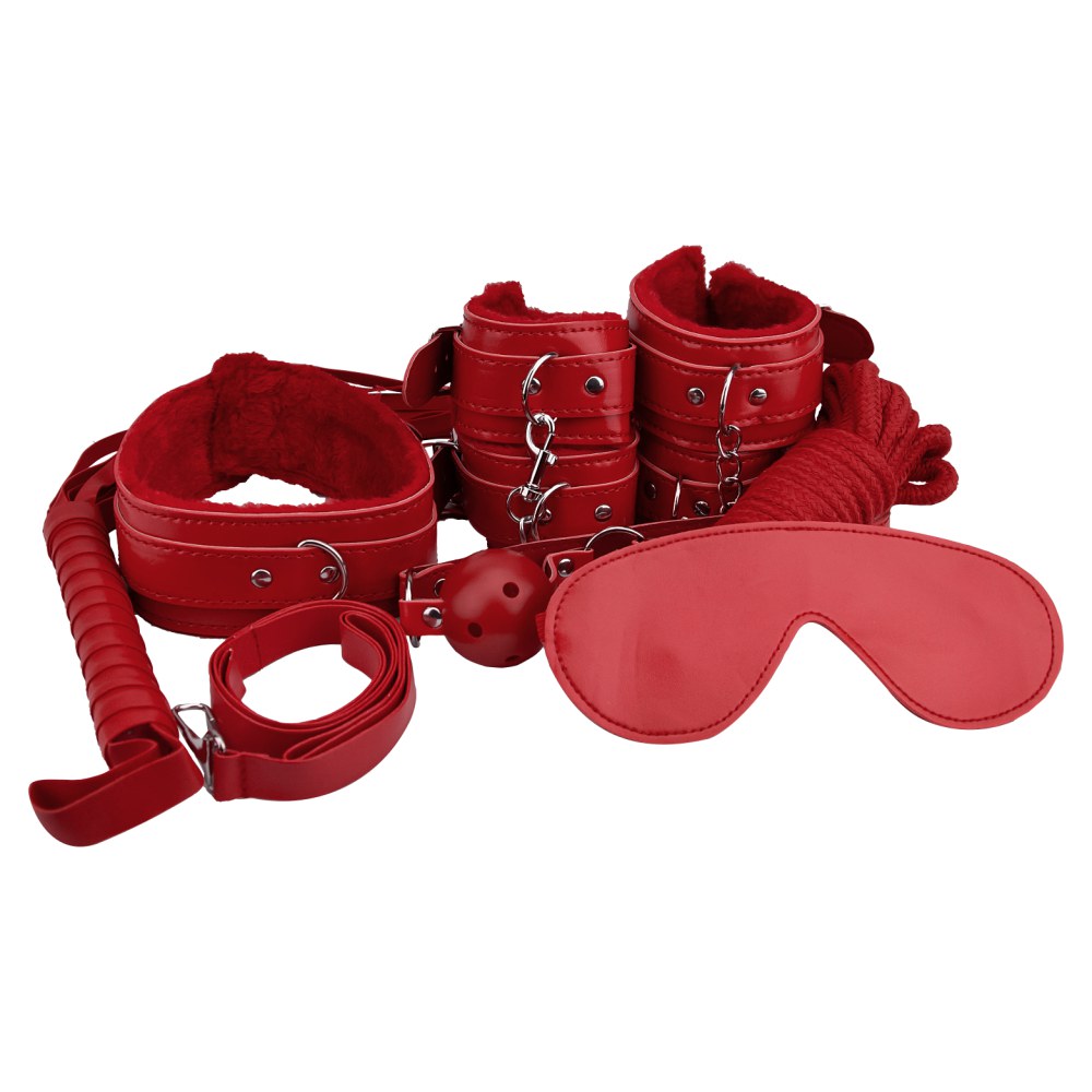 Loving Joy Beginner's Bondage Kit Red 8 Piece – image number 1