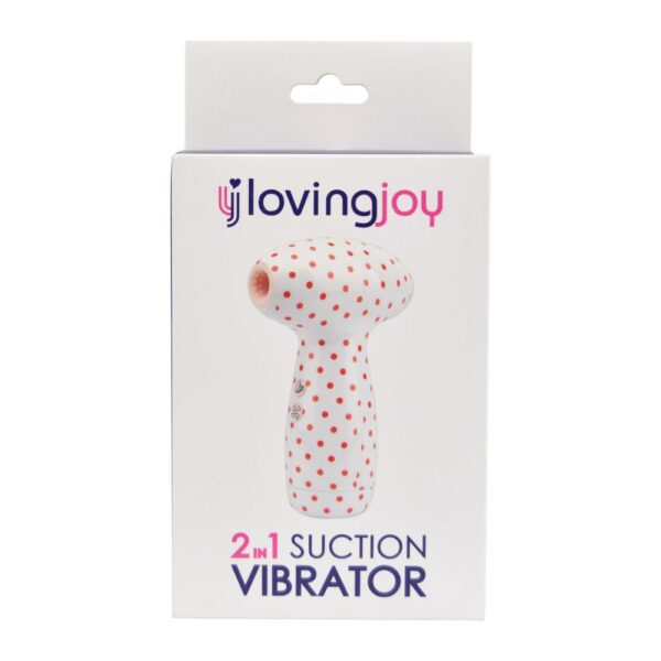 Loving Joy 2 In 1 Suction Vibrator Polka Dot – image number 5