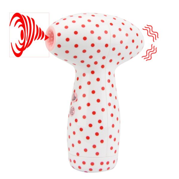 Loving Joy 2 In 1 Suction Vibrator Polka Dot – image number 4