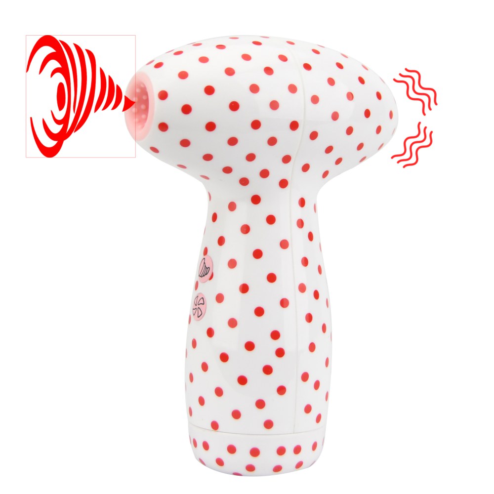 Loving Joy 2 In 1 Suction Vibrator Polka Dot – image number 4