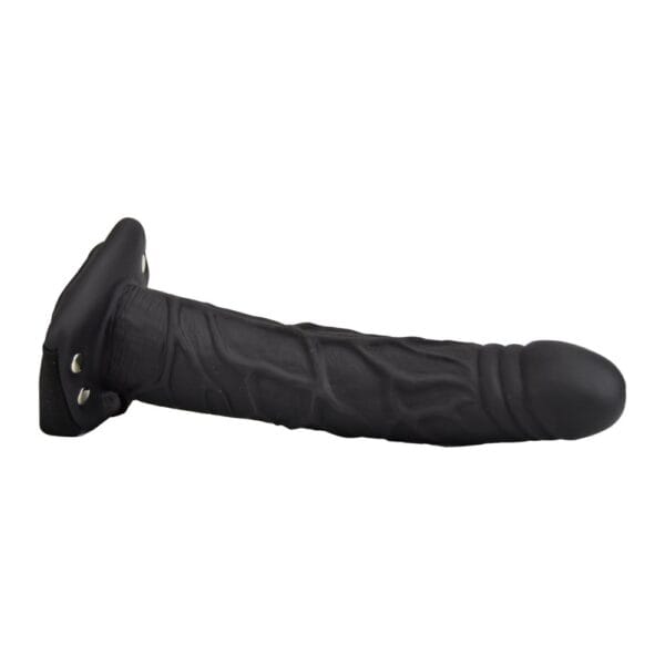 Loving Joy 9 Inch Hollow Strap-On Black – image number 3