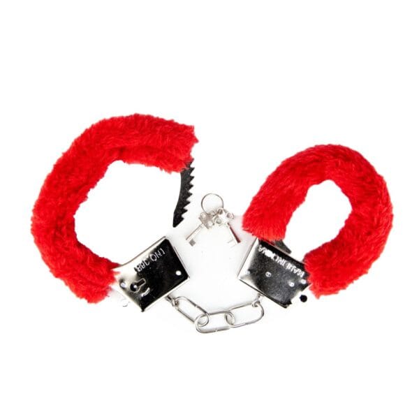 Loving Joy Furry Handcuffs Red – image number 2