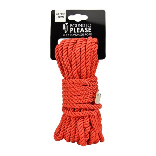 Bound to Please Silky Bondage Rope 10m Red – image number 3