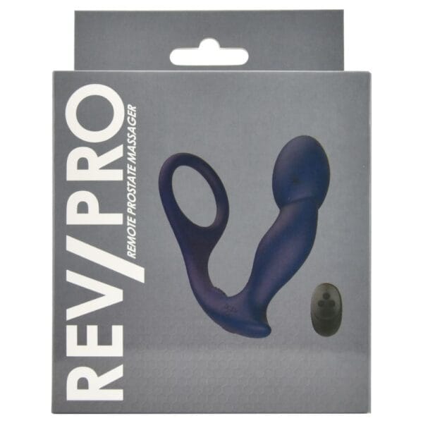 Rev-Pro Remote Control Vibrating Prostate Massager with Cock Ring – image number 4