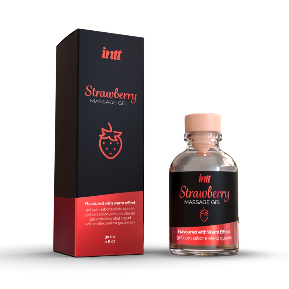 Intt Strawberry Flavoured Warming Massage Gel 30ml – image number 1