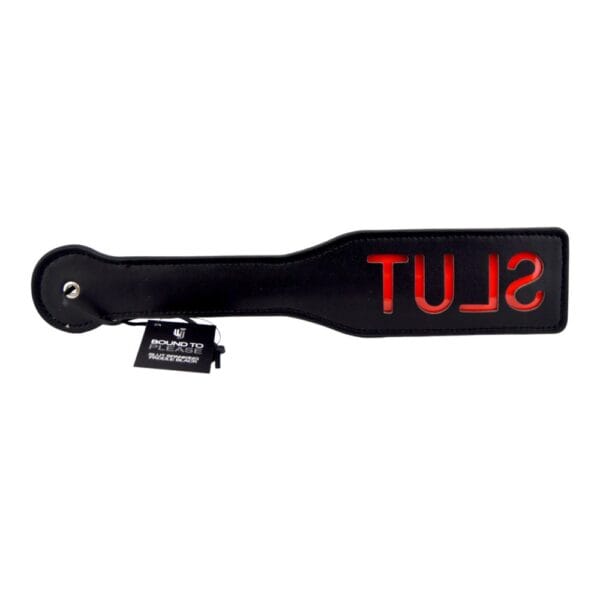 Bound to Please Slut Spanking Paddle Black – image number 1