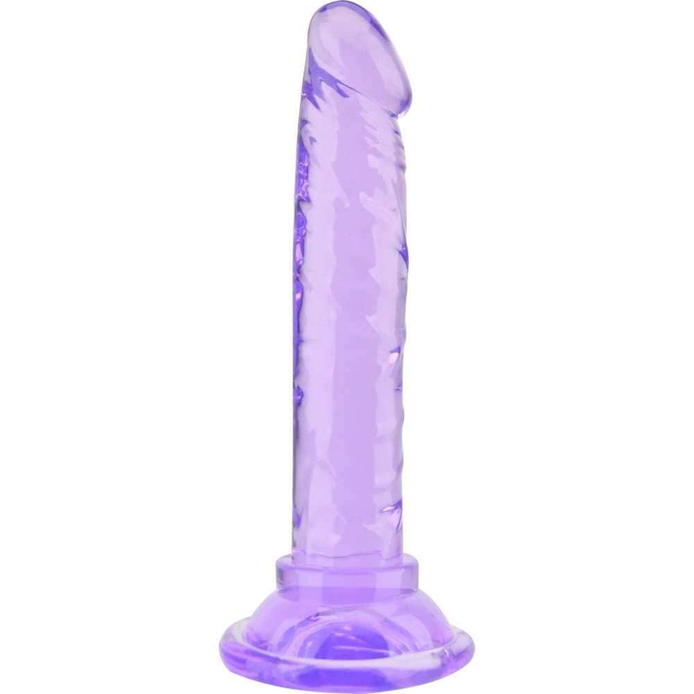 Loving Joy Beginners Realistic Suction Cup Dildo Purple 5 Inch – image number 2