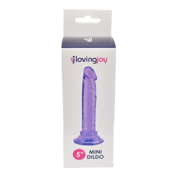 Loving Joy Beginners Realistic Suction Cup Dildo Purple 5 Inch – image number 3