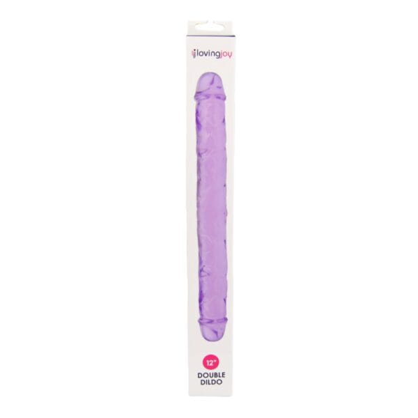 Loving Joy Purple Realistic Double-Ended Dildo 12 Inch – image number 2