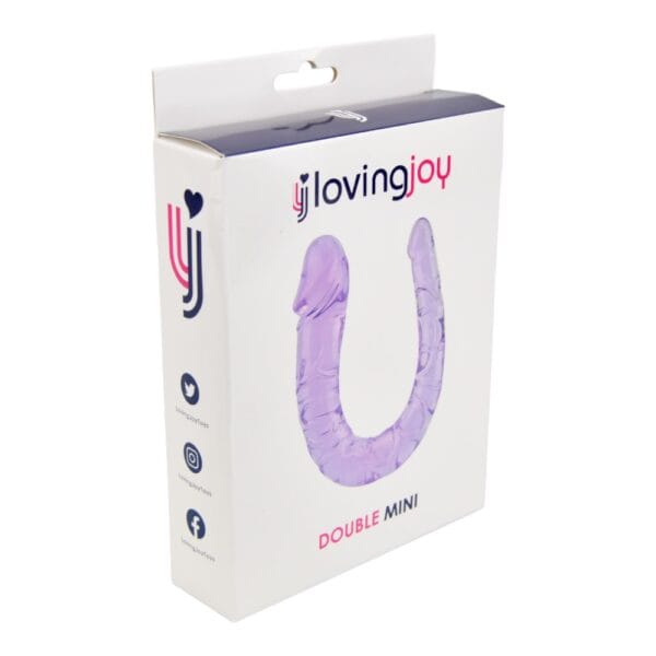 Loving Joy Double Mini Dildo Purple – image number 3
