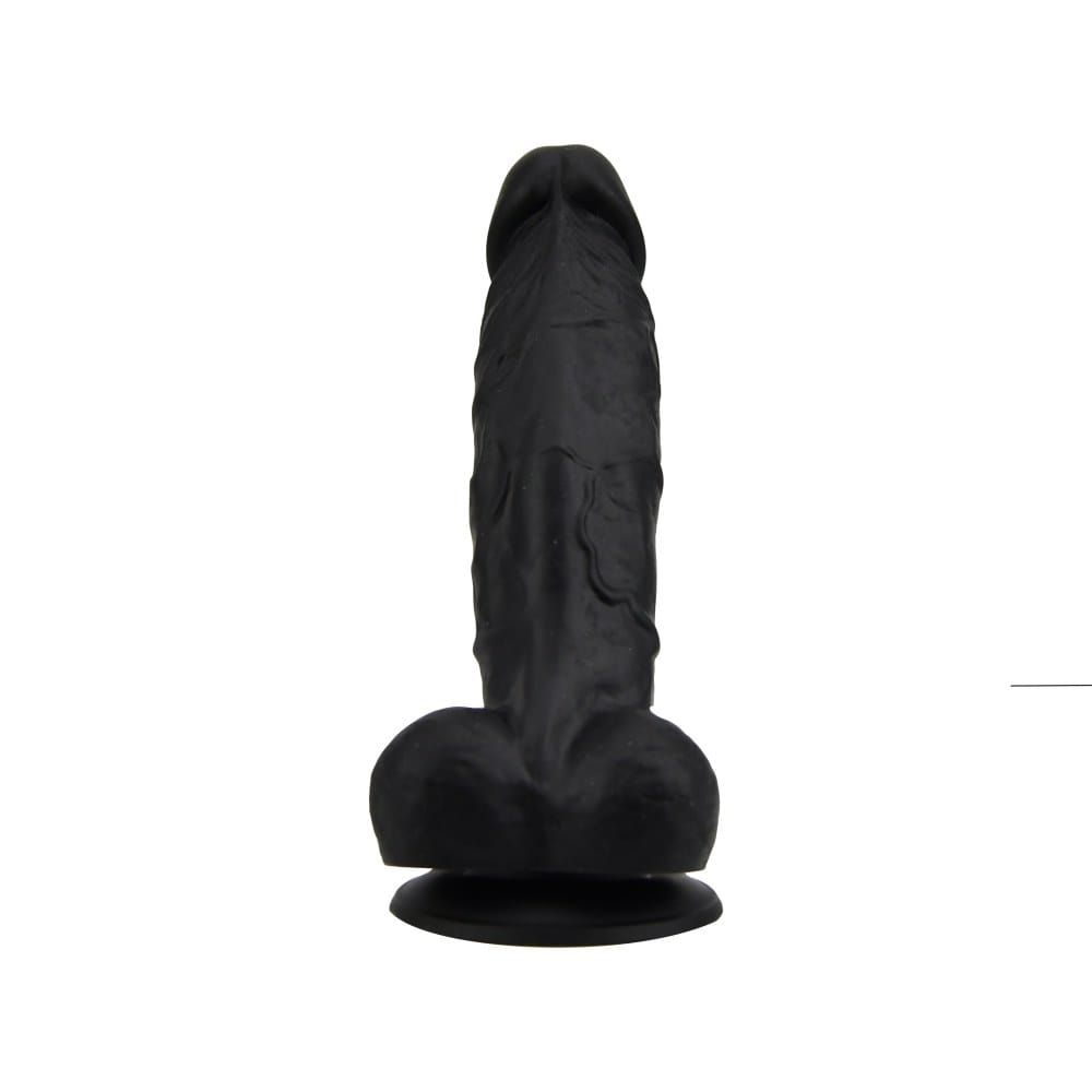 Loving Joy Realistic Black Suction Cup Dildo with Balls 7 Inch – image number 2