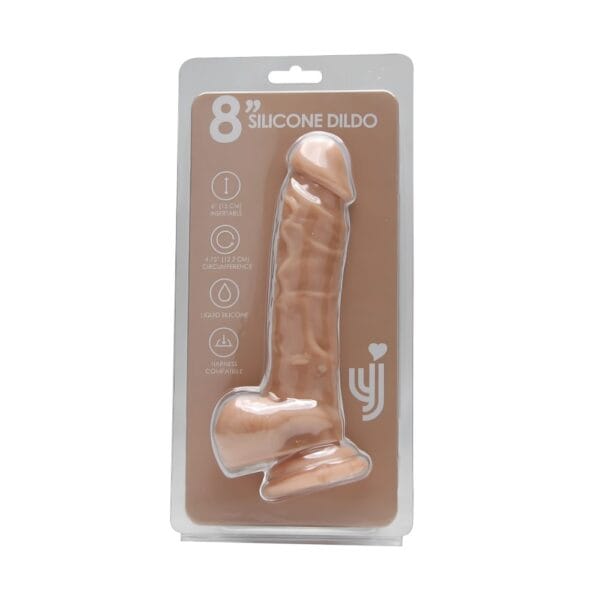 Loving Joy Realistic Silicone Dildo with Suction Cup and Balls – image number 5