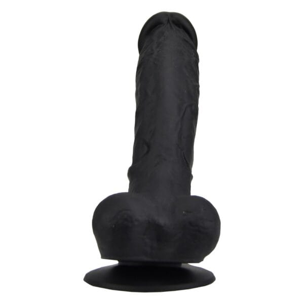 Loving Joy Realistic Black Silicone Dildo with Suction Cup and Balls 9 Inch – image number 1
