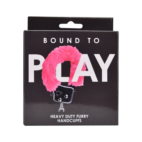 Bound to Play Pink Furry Handcuffs With Quick Release – image number 4